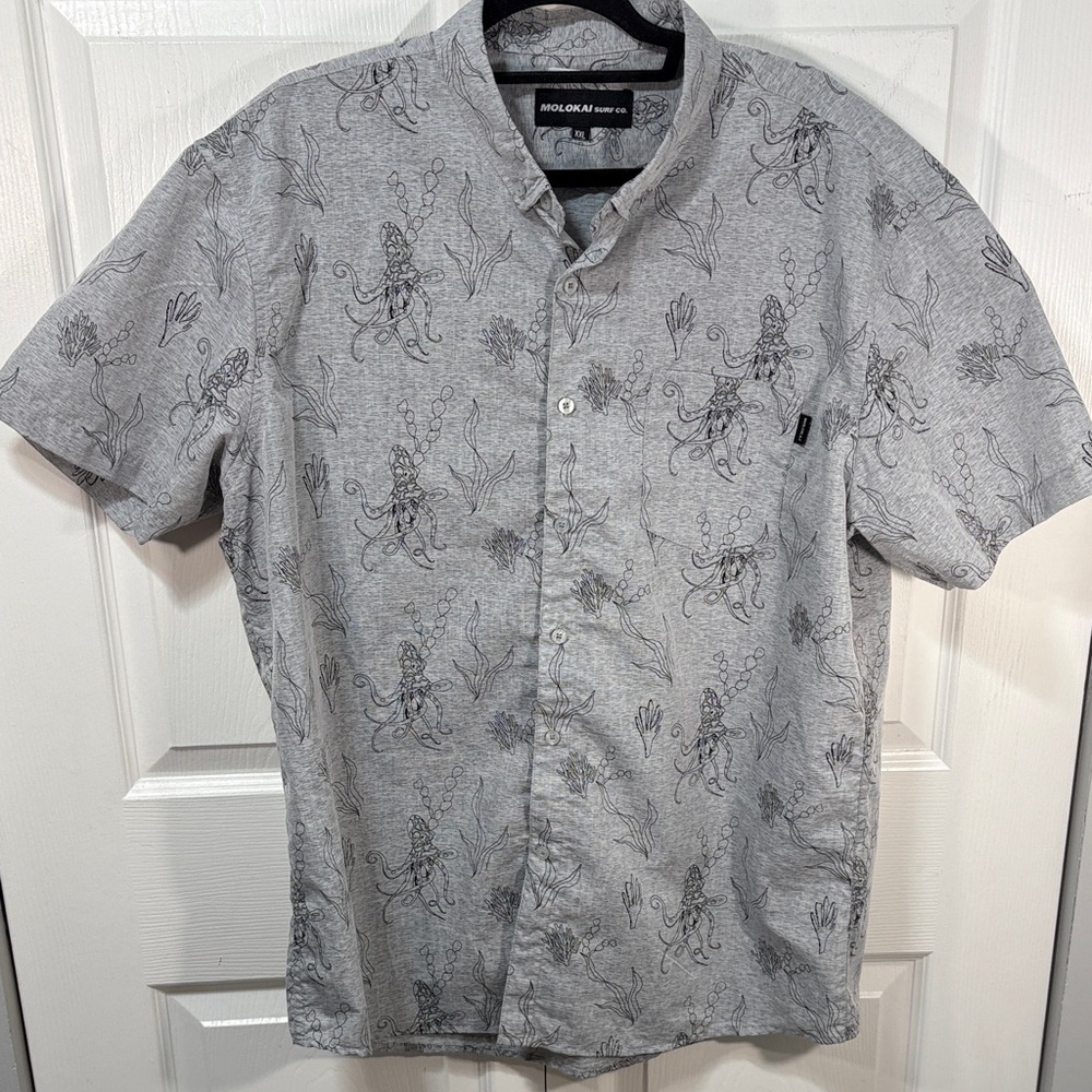 Molokai octopus print Button-Down Shirt